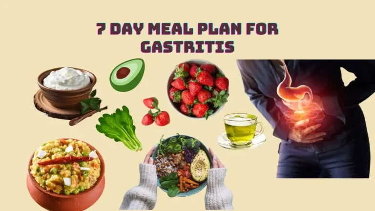 7 day meal plan for gastritis